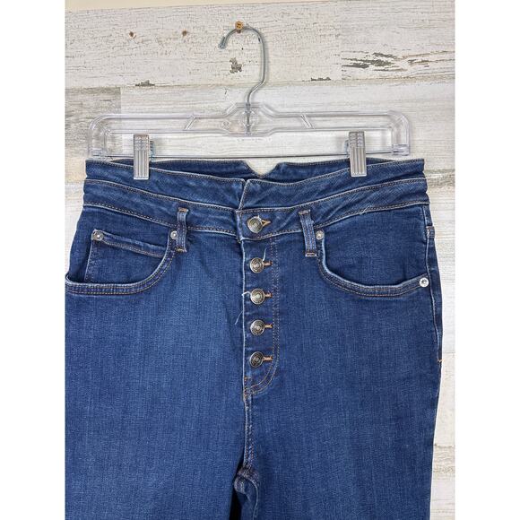 We The Free by Free People Women’s 31 Button Fly High Rise Skinny Jeans - Picture 3 of 7